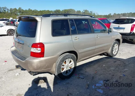 2006 Toyota Highlander Hybrid Limited V6 z USA, uszkodzony, nr VIN JTEEW21A360021033